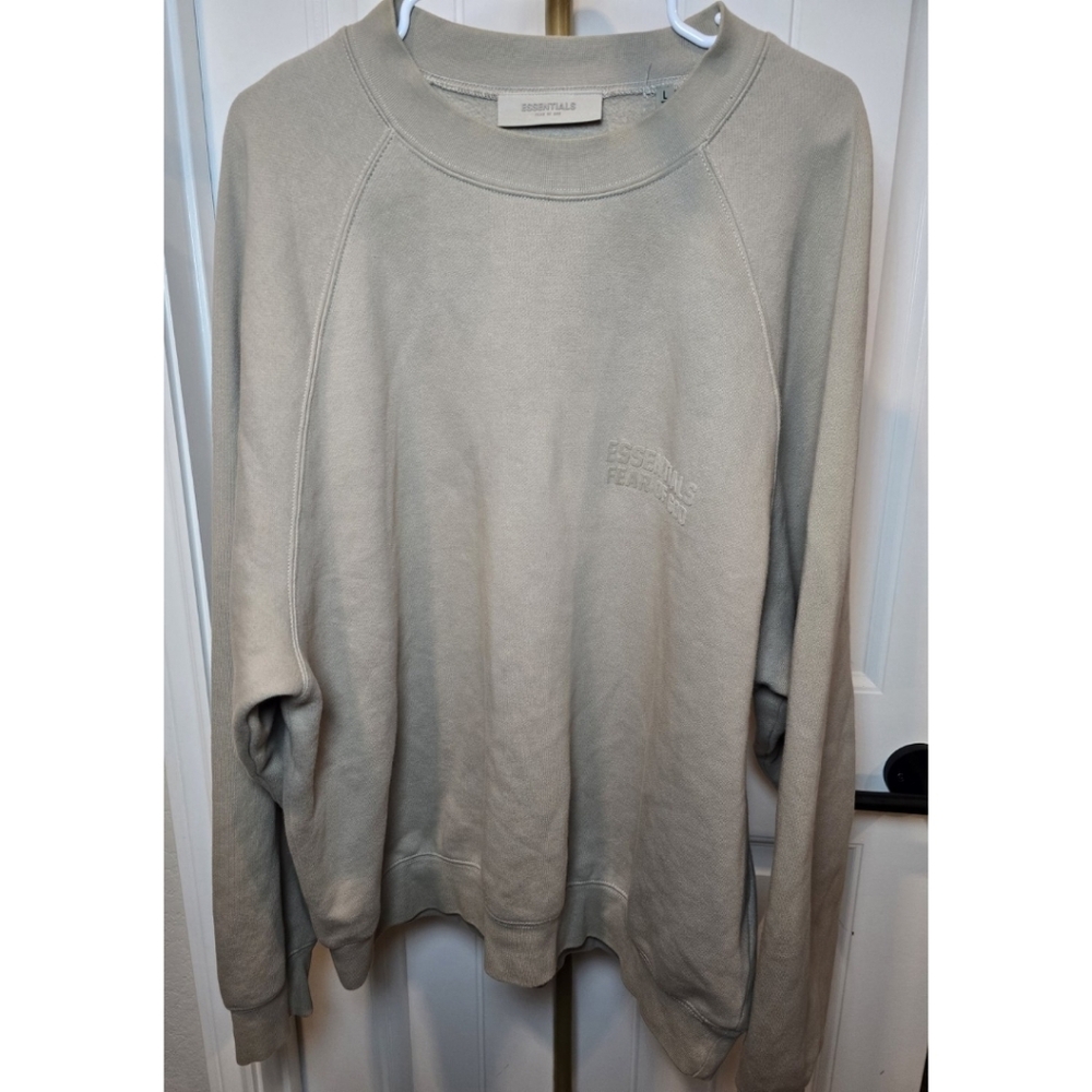 Essentials Fear Of God Smoke Sweatshirt Crewneck Large Oversized Mens